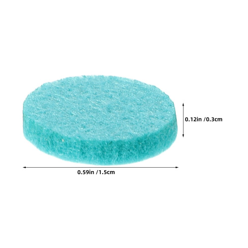 500Pcs High Absorbency Blue Cotton Pads for Perfume Necklace 1