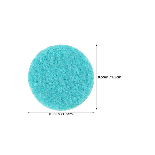 500Pcs High Absorbency Blue Cotton Pads for Perfume Necklace 2