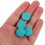 500Pcs High Absorbency Blue Cotton Pads for Perfume Necklace 4