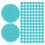 500Pcs High Absorbency Blue Cotton Pads for Perfume Necklace 10