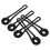 20Pcs Durable Black Plastic Cardboard Perforator for Smooth Slitting 2