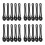 20Pcs Durable Black Plastic Cardboard Perforator for Smooth Slitting 4
