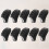 10Pièces Protège-Pointe Bâtons Randonnée Caoutchouc Noir 10