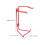 2Pcs Heavy Duty Red Iron Fire Extinguisher Mounts for Wall Storage Use 2