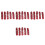 200Pièces Marqueurs Numérotés Métalliques Rouges Visible Facile 4