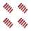 200Pièces Marqueurs Numérotés Métalliques Rouges Visible Facile 6