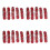200Pièces Marqueurs Numérotés Métalliques Rouges Visible Facile 10