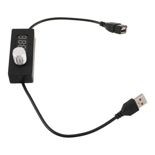 3Pcs Digital USB Timer Switch Aquarium LED Light Extension Cord Black 2