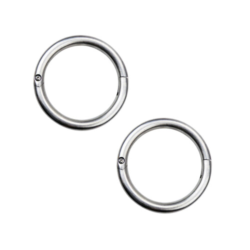2Pcs Stainless Steel Traction Ring for Cattle Durable Silver 2