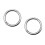 2Pcs Stainless Steel Traction Ring for Cattle Durable Silver 8