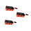 3Sets Red Non-Stick Cheese Melting Pan for Grilling Wood Handle 4
