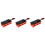 3Sets Red Non-Stick Cheese Melting Pan for Grilling Wood Handle 5