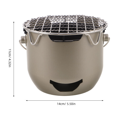 Barbecue Portable Vert Olive Acier Inoxydable Usage Extérieur 1