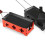 3Sets Red Non-Stick Cheese Melting Pan for Grilling Wood Handle 11