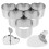 3Sets Heart Shaped Stainless Steel Cake Rings Nonstick Mousse Ring Set 3