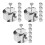 3Sets Heart Shaped Stainless Steel Cake Rings Nonstick Mousse Ring Set 6