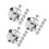 3Sets Heart Shaped Stainless Steel Cake Rings Nonstick Mousse Ring Set 9