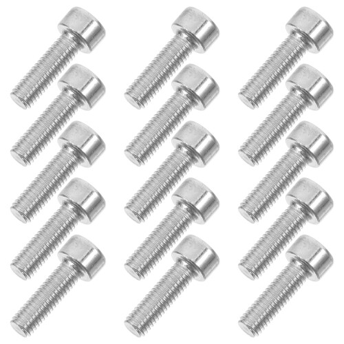 90Pcs Silver Hex Socket Cap Screws M5x15mm Chainsaw Repair Replacement 1