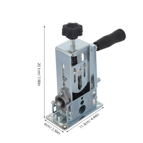 Silver Metal Crank Wire Stripper for Efficient Cable Peeling 2