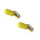 2Pcs Compact Yellow Pill Holder with 6 Compartments for Easy Carrying 4