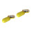 2Pcs Compact Yellow Pill Holder with 6 Compartments for Easy Carrying 5