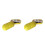 2Pcs Compact Yellow Pill Holder with 6 Compartments for Easy Carrying 6
