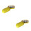 2Pcs Compact Yellow Pill Holder with 6 Compartments for Easy Carrying 7