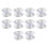 20 Pièces Ventouses 30Mm Doubles Faces Transparentes PVC Nuolux 10