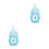 2Pcs Newborn Pet Feeding Bottles Sky-Blue Silicone with Visible Scale 5
