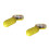 2Pcs Compact Yellow Pill Holder with 6 Compartments for Easy Carrying 8