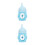 2Pcs Newborn Pet Feeding Bottles Sky-Blue Silicone with Visible Scale 7