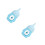 2Pcs Newborn Pet Feeding Bottles Sky-Blue Silicone with Visible Scale 8