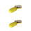 2Pcs Compact Yellow Pill Holder with 6 Compartments for Easy Carrying 9