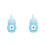 2Pcs Newborn Pet Feeding Bottles Sky-Blue Silicone with Visible Scale 9