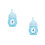 2Pcs Newborn Pet Feeding Bottles Sky-Blue Silicone with Visible Scale 10