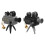 4Pcs Assorted Color Mini Projector Retro Plastic Desktop Ornament 3