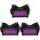 3Pcs Welding Protective Glasses Vent Hole Black Adjustable Headband 4