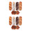 10Pcs Brown Bread Pillow Soft PP Cotton Plush for Cozy Home Sofa Decor 5