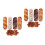 10Pcs Brown Bread Pillow Soft PP Cotton Plush for Cozy Home Sofa Decor 6