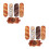 10Pcs Brown Bread Pillow Soft PP Cotton Plush for Cozy Home Sofa Decor 8
