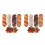 10Pcs Brown Bread Pillow Soft PP Cotton Plush for Cozy Home Sofa Decor 9