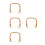 4Pcs Replaceable Brown Rattan Handles for Teapots Decorative Heatproof 6