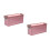 2Pcs Rose Gold Tinplate Cookie Case Large Capacity Multi-Use Storage 10