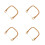 4Pcs Replaceable Brown Rattan Handles for Teapots Decorative Heatproof 8