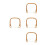 4Pcs Replaceable Brown Rattan Handles for Teapots Decorative Heatproof 9