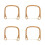 4Pcs Replaceable Brown Rattan Handles for Teapots Decorative Heatproof 10