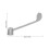 Zinc Alloy Faucet Handle Silver Sink Control Replacement Knob 2