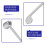 Zinc Alloy Faucet Handle Silver Sink Control Replacement Knob 8