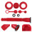 5Sets Can Spout Replacement Kit Red Pe Compact Gas Nozzle Adapter 11