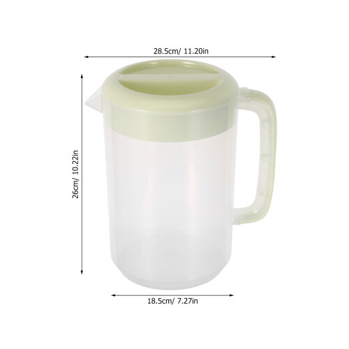 5L Grande Carafe Vert Clair Résistante Couvercle 2